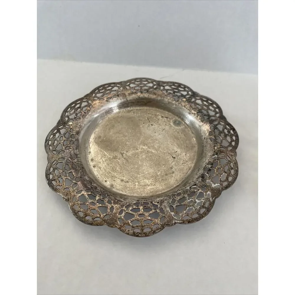 Antique Simeon L & George H Rogers Company 8327-1 Silver plated‎ Trinket Dish